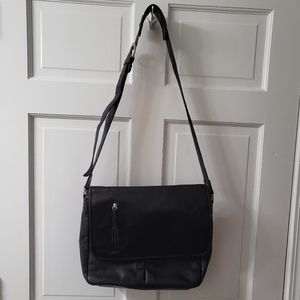 Italian leather Briefcase crossbody